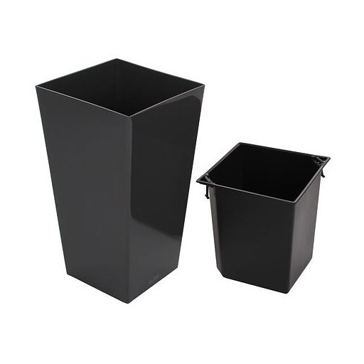 Elise Lesk díszes virágcserép antracit átmérő 30 cm