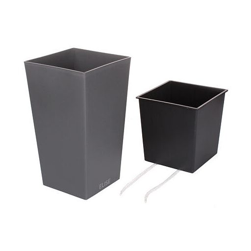 Elise Mat díszes virágcserép antracit átmérő 30 cm