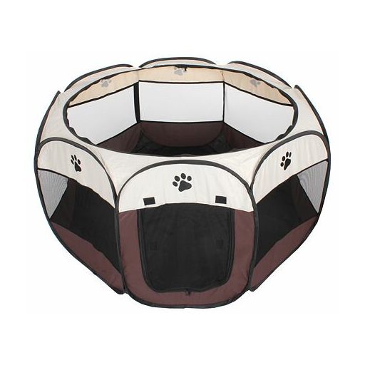 Pet Octagonal pet fence brown variant 42941