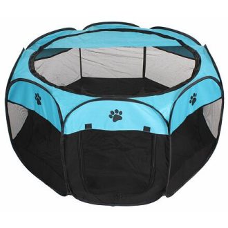 Pet Octagonal pet fence blue-black variant 42942