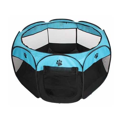 Pet Octagonal pet fence blue-black variant 42942