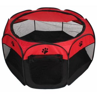 Pet Octagonal pet fence red-black variant 42943