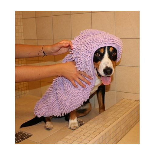 Dry Kis kutya törölköző lila változat 43103