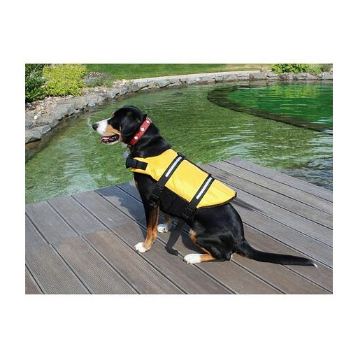 Dog Swimmer mentőmellény kutyáknak, sárga ruházat, XS méret
