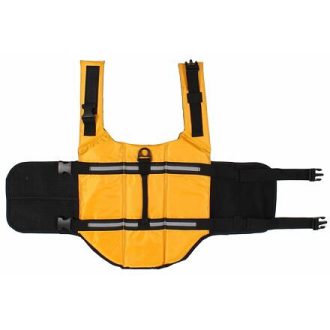   Dog Swimmer mentőmellény kutyáknak, sárga ruházat, XL méret