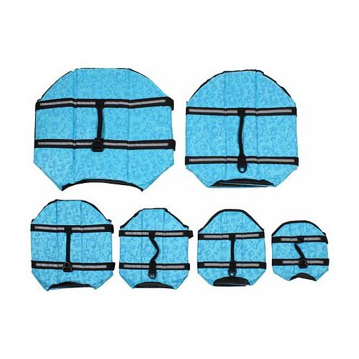 Dog Swimmer mentőmellény kutyáknak, kék ruházat, XS méret