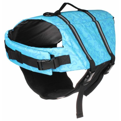 Dog Swimmer life jacket for dog blue clothing size M