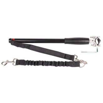 Bike Buddy kerékpáros kutyapóráz, fekete színben