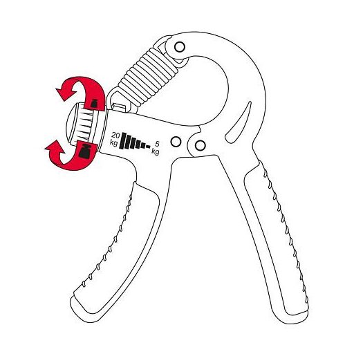 Erősítő markolat, fekete színben