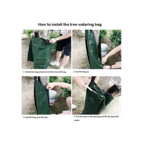 Fazsák 75 literes öntözőzsák zöld színben