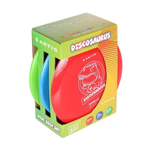 Disc Golf Discosaurus korongkészlet csomagolás 1 szett