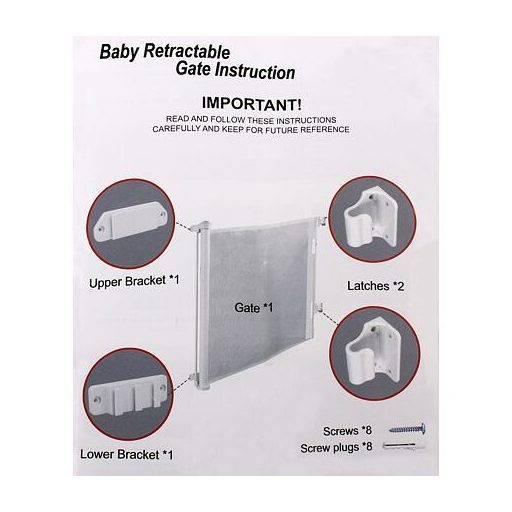 Guard 150 retractable safety fence black packaging 1 pc
