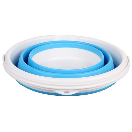 Pail folding bucket blue packaging 1 pc