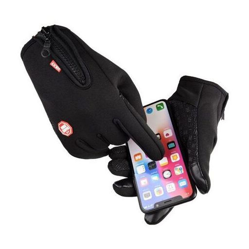 Bike Touch sportkesztyű fekete ruházat M-es méret