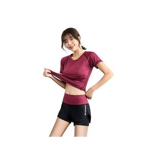 Runner Short 2W fitness szett szilva színű, L-es méret