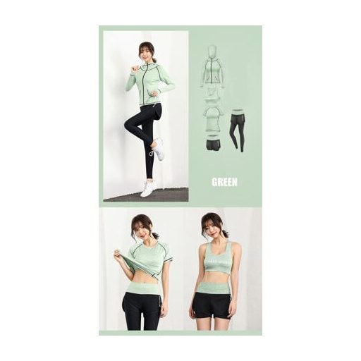 Runner Long 2W fitness szett zöld ruha S-es méret