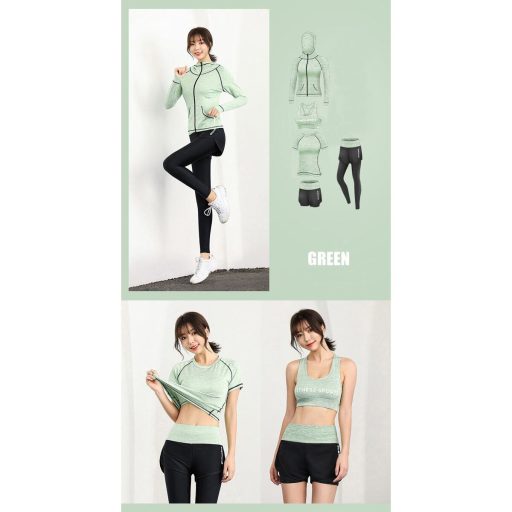 Runner Long 2W fitness set green clothing size XXL