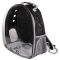 Állattáska Átlátszó kisállat hátizsák fekete csomagolásban 1 db