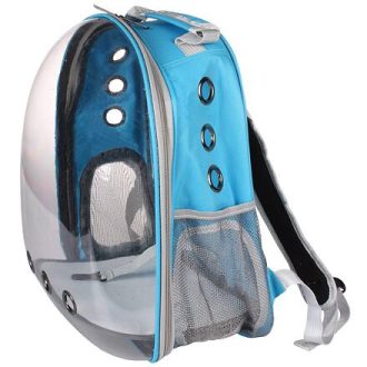   Állattáska Átlátszó kisállat hátizsák világoskék csomagolásban 1 db