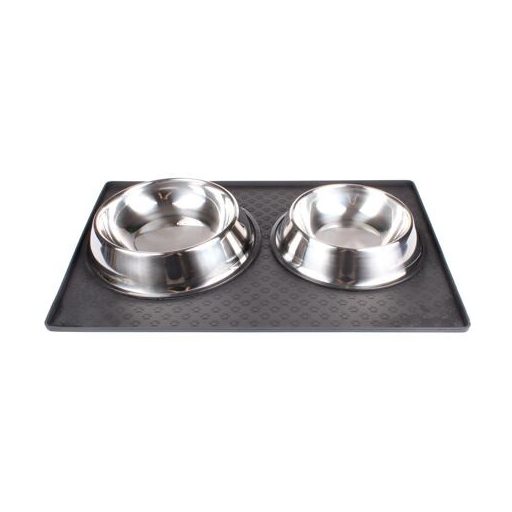 Kisállateledel-szőnyeg Nagy szilikon kisállateledel-szőnyeg fekete csomagolásban 1 db