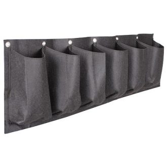   Vízszintes termesztőzsák 6 falú ültetőzsák fekete csomagolás 1 db