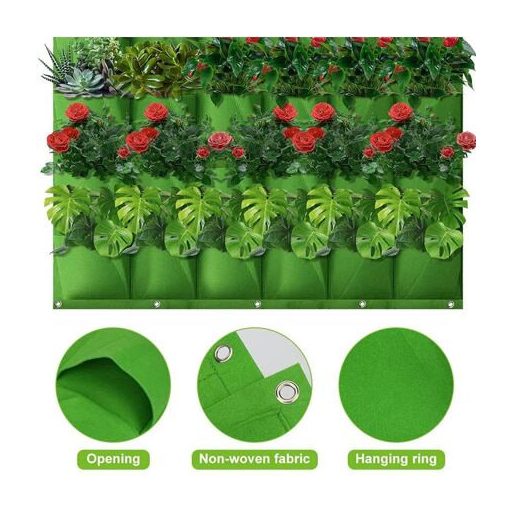 Fali Növesztőzsák 25 fali ültetőzsák fekete csomagolás 1 db