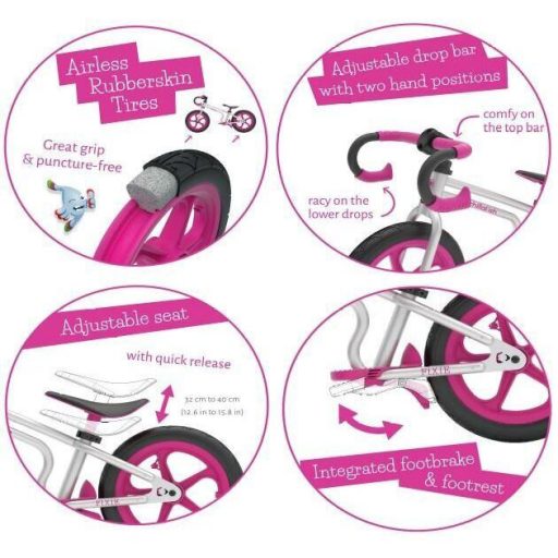 Fixie Pink balance bike packaging 1 pc