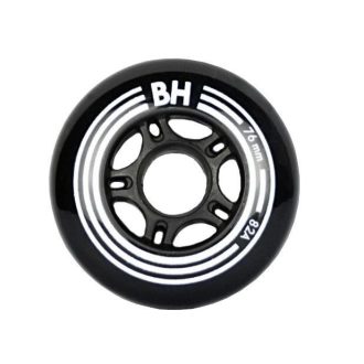 Black 76mm 82A in-line skate wheel packaging 1 pc