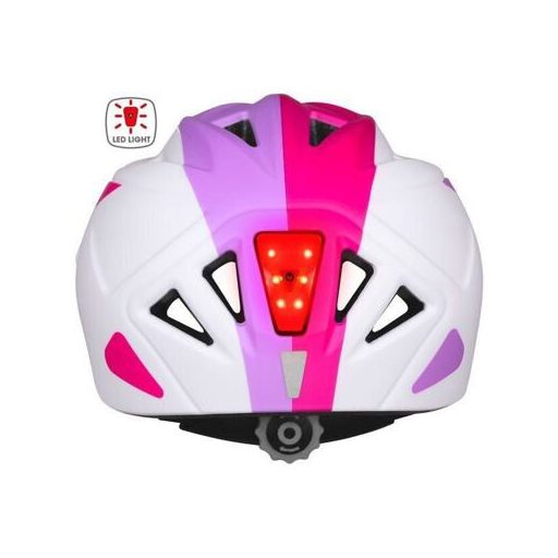 Pluto Light gyerek kerékpáros sisak fehér-lila ruházat XS-S méret