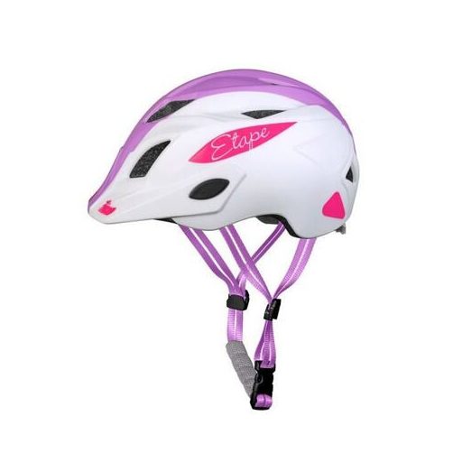 Pluto Light gyerek kerékpáros sisak fehér-lila ruházat XS-S méret