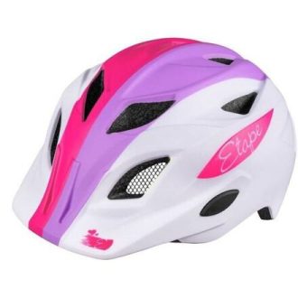   Pluto Light gyerek kerékpáros sisak fehér-lila ruházathoz SM méret