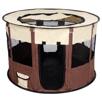 Pet Round pet fence brown packaging 1 pc
