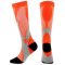 Racer compression knee socks orange clothing size L