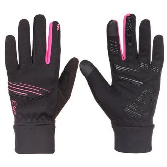   Jasmine WS+ női kesztyű fekete-rózsaszín ruházat S-es méret