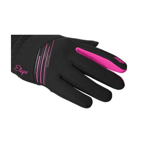 Jasmine WS+ női kesztyű fekete-rózsaszín ruházat S-es méret