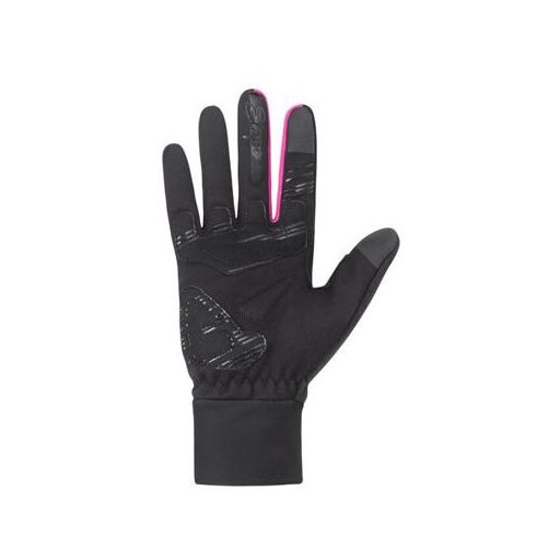 Jasmine WS+ női kesztyű fekete-rózsaszín ruházat M-es méret