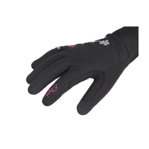 Puzzle WS gyerek kesztyű fekete-rózsaszín ruházat 13-14-es méret