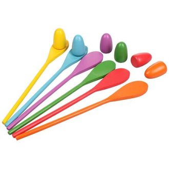 Tojás és kanál 6 gyerekjáték csomagolás 1 szett