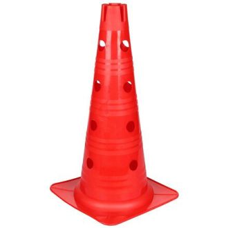 Vario kúp lyukakkal, piros, 46 cm, csomagolás: 1 db