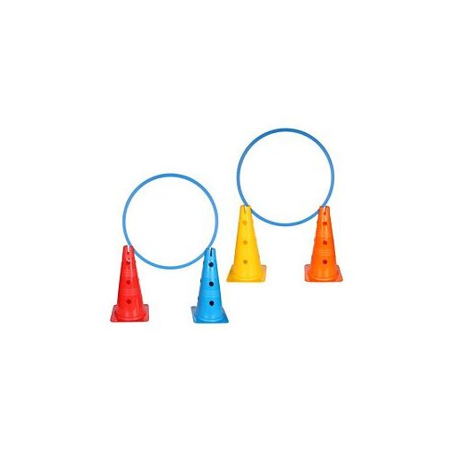 Vario kúp lyukakkal, piros, 46 cm, csomagolás: 1 db