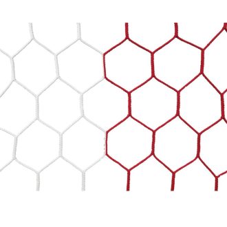 Football HEX M120 soccer net white-red packaging 1 pc