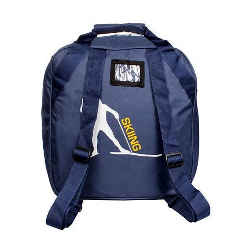 Síhátizsák, sícipő és sisak táska, sötétkék csomagolásban, 1 db