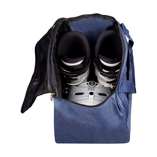 Síhátizsák, sícipő és sisak táska, sötétkék csomagolásban, 1 db