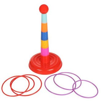 Toronygyűrűk dobálós játék csomagolás 1 szett
