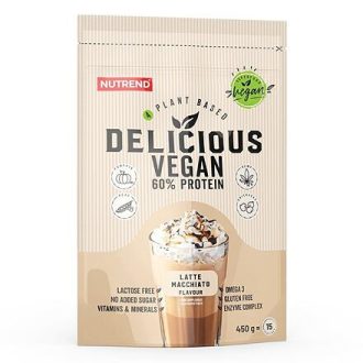 Finom vegán fehérjepor 30 g latte macchiato ízben