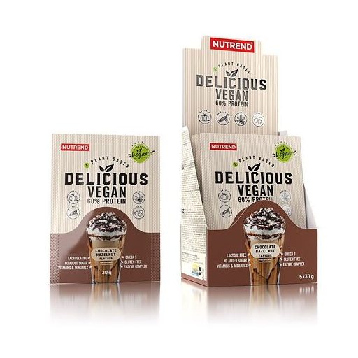 Finom vegán fehérjepor 30 g latte macchiato ízben