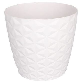 Crystal Mat díszes virágcserép fehér átmérőjű 30 cm