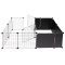 Azor pet fence cage black packaging 1 pc