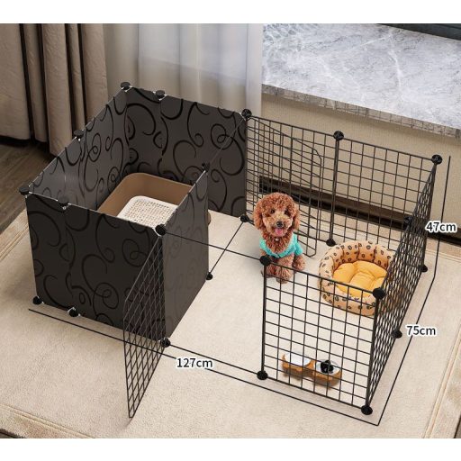 Azor pet fence cage black packaging 1 pc
