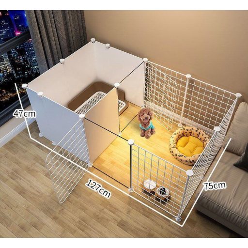Azor pet fence cage white packaging 1 pc